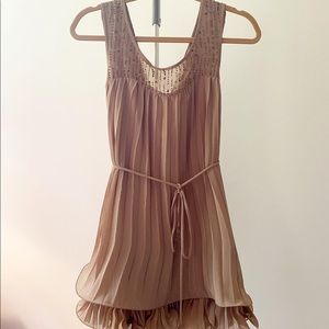 Pleated & Beaded Top